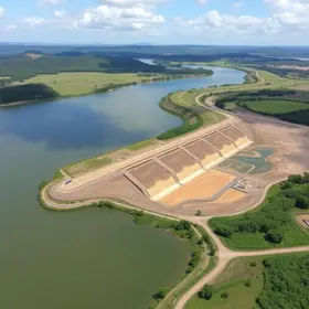 novo piscinão no Rio Cotia